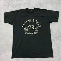 Vintage T Shirt Mens Large Black Single Stitch Graphic Print 90s Beer XL