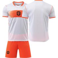 Jersey: 2026 World Cup Netherlands away match No. 4 Van Dijk Depay 21 De Jong children's set cross-border football jersey size 16