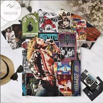 Led Zeppelin Albumų Kolekcija AOP 3D Marškinėliai XXXXL black