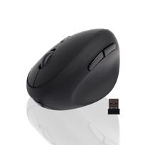 Ergonomic Vertical Wireless Mouse, Silent, Right-Handed, 6 Buttons, Compact, 80012001600 DPI, USB Connection, Optical, WindowsmacOS Compatible