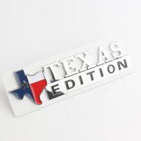 1Pcs 3D ABS Texas Edition Lone Star Car Rear Trunk Emblem Badge For  Silverado  Sierra Sticker Decal Accessories