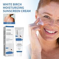 Oil Control Brightening Sunscreen Cream Lightweight Non Greasy Daily Face UV Protection Moisturizer for Oily Skin SPF50+ PA+++ 1PC