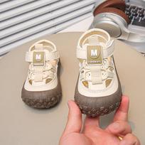 Non-Slip Breathable Girls' Velcro Sandals for Baby Walkers - Summer Beach Style, Soft Sole, Hollow Design 29