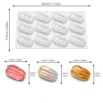 Easy to Clean Silicone Chocolate Mold for Pecan Nuts Food Grade with Stunning Mousse Cake Design for All Ages A3