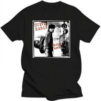 Vtg Steve Earle Guitar Town Black and White T-shirt size S-5XL M