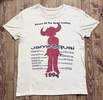 Vintažiniai 1994 m. Jamiroquai grupės unisex koncertiniai marškinėliai, dydis S-5XL S gray