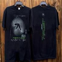 Aphex Twin Band Black Short Sleeve 2 Side Cotton Unisex T-shirt XXXXL