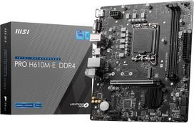 MSI Motherboard for Beginners [Amazon Exclusive Model] PRO H610M-E DDR4 14th13th12th Generation Intel (LGA1700) Compatible 1xPCI-e 4.0 x16 Micro-ATX