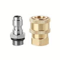 High Pressure Water Gun Quick Plug Live Connection 1/4 Fast Connector M14*1.5 High Pressure Spray Head Foam Pot Accessories