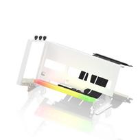 EZDIY-FAB New RGB Vertical PCIe 4.0 GPU Bracket, Multi-Angle Adjustable Vertical Graphics Card Holder, ARGB 5V 3-Pin LED Light Synchronization, PCIe