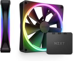 F140 RGB DUO TWIN PACK & RGB Controller [Black] PC Case Fan (2 Fans) RF-D14DF-B1 FN1832 [Used]