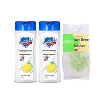 Safeguard Healthy Refreshing Lemon Scent Shower Gel citrinos kvapo spalva