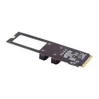 NFHK NGFF Key B+M PCI Express to SATA 3.0 6Gbps Dual Port Vertical Adapter Converter Hard Drive Expansion Card JMB582 2280