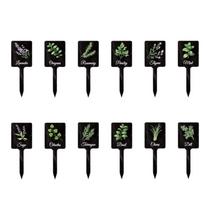 12PCS Acrylic Plant Labels Waterproof Plant Tags Creative Plant Markers  Clear Identification Style 2
