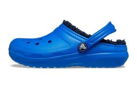 Kids' Crocs Classic Lined Kids Clogs Thunder Blue 207010-4KZ 28