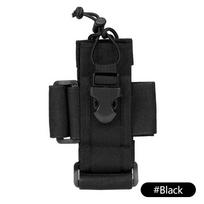 Tactical Walkie Talkie Holder Bag Molle Radio Pouch Nylon Waist Pack Pocket Pendant Pouch Hunting Accessories 1000D Nylon juoda