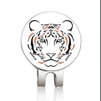 Golf Putting Alignment Golf Ball Marker Magnetic Cap Clip Ball Marker Holder Tiger Golf Hat Clip