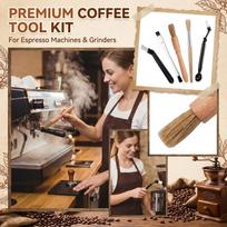 Coffee Machine Cleaning Brush Set Grinder Cleaning Brush Wooden Handle Group Head Brush Espresso Machine Cleaning Tools Kit for Maintenance One Size