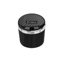 Car Cigarette Ashtray Holder LED Light Sticker Accessories For Tesla Model 3 Coil X Highland Modele Y S Cybertruck SpaceX 2024