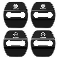 For Nissan Qashqai Juke Pulsar Sentra Altima Patrol Micra Rogue 4PCS Car Door Lock Cover Stainless Steel Protection Accessories juoda