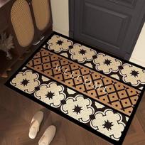 Light Luxury Porch Silk Ring Floor Mat, High-Grade Sense Entry Door Rubbing Soil-Resistant Foot Pad, Dust Removal When Entering The Door, Cutting 40*60cm