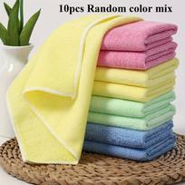10pcs Polyester Cleaning Cloths, Super Absorbent & Lint-Free, Reusable Fast Drying Towels for Kitchen Bathroom Glass Car ,Towel