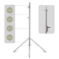 Heavy Duty Photography Light Stand Tripod Stainless Steel Max. 280cm/110in Height with 1/4 Inch & 3/8 Inch Screw for Studio Soft