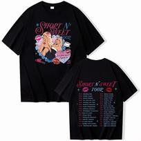 Sabrina Carpenter Short N' Sweet 2026 T-shirt Man Women Harajuku O-neck Summer Casual Shirt Hip Hop Streetwear Oversized Tshirt 4XL