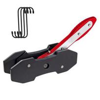 Universal Disc Brake Caliper Compression Tool 360-Degree Ratcheting Easy to Use Caliper Piston Compressor Tool with Hooks Set 5pcs raudona