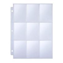 30 Pcs 9 Pocket Card Sleeves Trading Card Binder Holder Clear Plastic Game Card Album Storage Pages for Game Celebrity Collection Cards Idol Photos