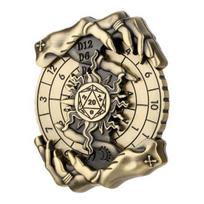 DND Dice Spinner Shadow Claws Roulette Alloy Spinner Dragon Metallic RPG Dice Roulette for Dungeons And Dragon Game Table Game Gifts bronza