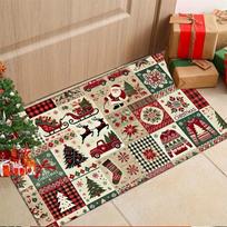 1Pcs Anti Fatigue Kitchen Rugs,  Merry Christmas Print Waterproof Non-Slip Thick Cushioned Kitchen Mat Heavy Duty Comfort Standing Mat for Kitchen 40*60cm