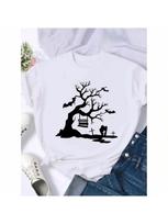 Lovely  Cute  Clothing Short Sleeve Halloween Thanksgiving Festival Wounisex Female Fall Autumn T-Shirts Top Graphic Tee S įvairiaspalvis