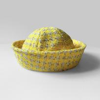 Fashion Retro Berets Sweet Versatile Bucket Hat Naval Style Hat Women geltona