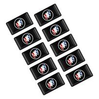10PCS 3D Epoxy Steering Wheel Decor Sticker Car Styling Interior Decals For Buick Regal 2009-2016 2011 2012 2013 2014 2015