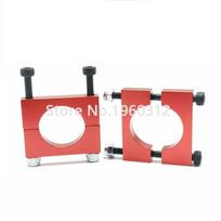 2pcs Red 8/10/12/14/16/20/25/30mm CNC Aluminium Tube Clamp Motor Mount Fixture Clip Holder for Multi-axis Fixed-wing Aircraft 8mm