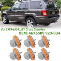 6 VNT. Automobilio galinio žibinto lizdas KBS01 JEEP Grand Cherokee 1999 2000 2001 2002 2003 2004 4676589 923-034 034145 white