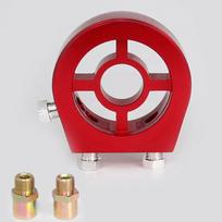 Universal Aluminum Oil Filter Sandwich Plate Adapter for Oil Pressure Temperature Gauge Kit Cooler Sensor Fit Car Auto Accessory 1
