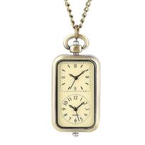 New Alloy Pocket Watch Necklace Glass Vintage Pocket Watch Decorative Souvenir Watch Watch