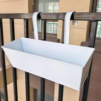 Durable Iron Outdoor Plants Planter Rustproof Fence Buckets Hanging Flower Pots Weather-Resistant Wall Mount Window Box balta