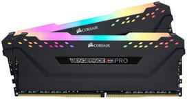 CORSAIR VENGEANCE RGB PRO DDR4 Memory 16GB (8GB x 2) 3200MHz, Intel XMP Compatible, CL16, for Desktop PCs, Black CMW16GX4M2E3200C16