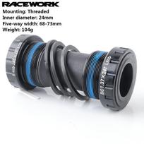 RACEWORK BB68/BB86 Bicycle Bottom Bracket MTB Road Bike Press Fit Bearings BB 24mm Shaft Crankset Parts BB68