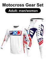motocross gear set Enduro cross Jersey Pant Kits Racer Gear Set Off-road Mens Kits Women's mountain Downhill Motorcycle MX XXL-38