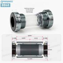 PROWHEEL 68/73mm mtb/road Bike Bottom Bracket axle BB68+/BB73+ Bicycle Central Movement as MT800 RS500 BB70 BBR60 bike parts BB68
