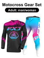 motocross gear set Enduro cross Jersey Pant Kits Racer Gear Set Off-road Mens Kits Women's mountain Downhill Motorcycle MX XL-36