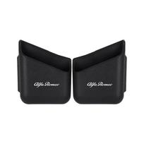 2pcs Car Storage Box Glasses Phone Holder Car Emblem Organizer For Alfa Romeo 156 159 Mito Tonale Stelvio Giulietta Giulia Disco 2pcs