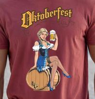 Oktoberfest Beer Maid T-shirt | German Bavarian Fall Festival Tee, Beer Drinking XL