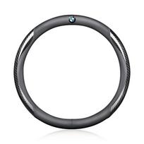 Leather Carbon Fiber Car Steering Wheel Cover Car Accessories For BMW M Performance 1 3 5 7 Series M3 M4 M5 M6 X1 X3 X5 X6 X7 E30 E34 E36 E39 E4 black