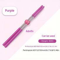 Nerūdijančio Plieno Laikysenos Korekcijos Lazda Nugarai Atverti ,  Yoga Stick-Pink
