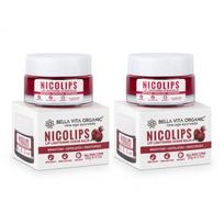 Lūpų šviesinimo šveitiklis-balzamas (2 x 20 g), NicoLips lūpų šviesinimo šveitiklis-balzamas, rinkinys, Bella Vita